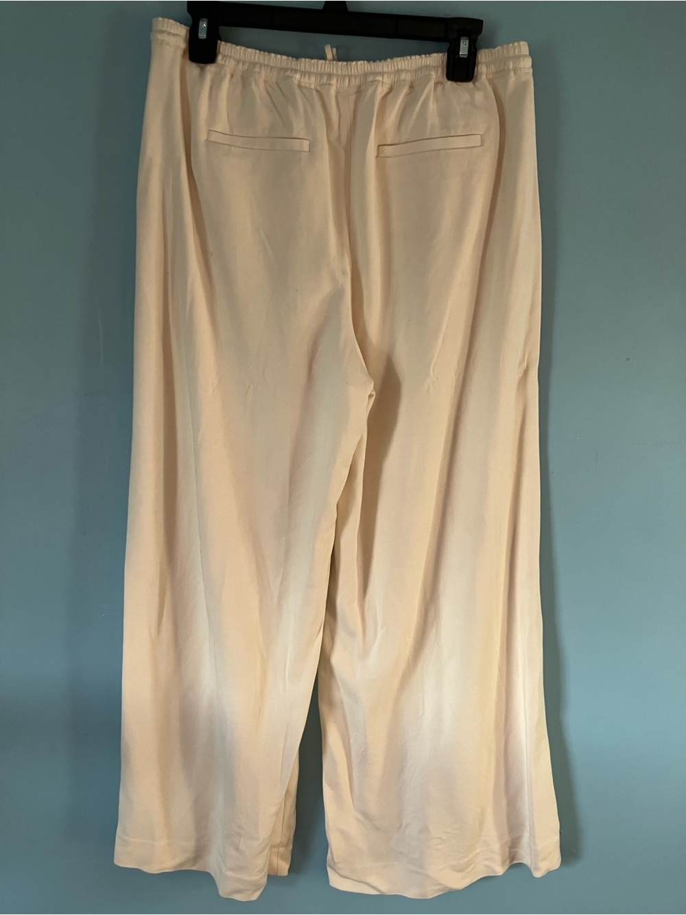 J. Crew Ivory Super wide Stratus Drawstring Pants - Picture 3 of 5